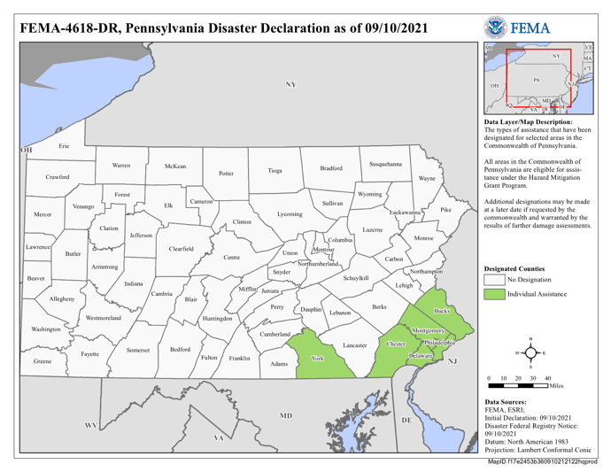 DR4618 Declared Counties