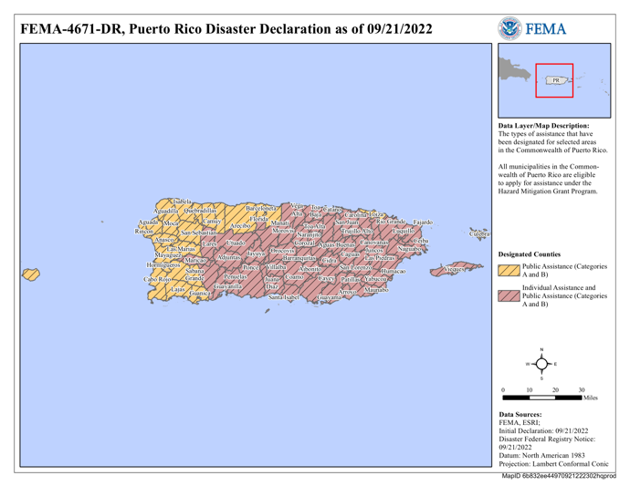 DR4671 PR Declared Municipalities